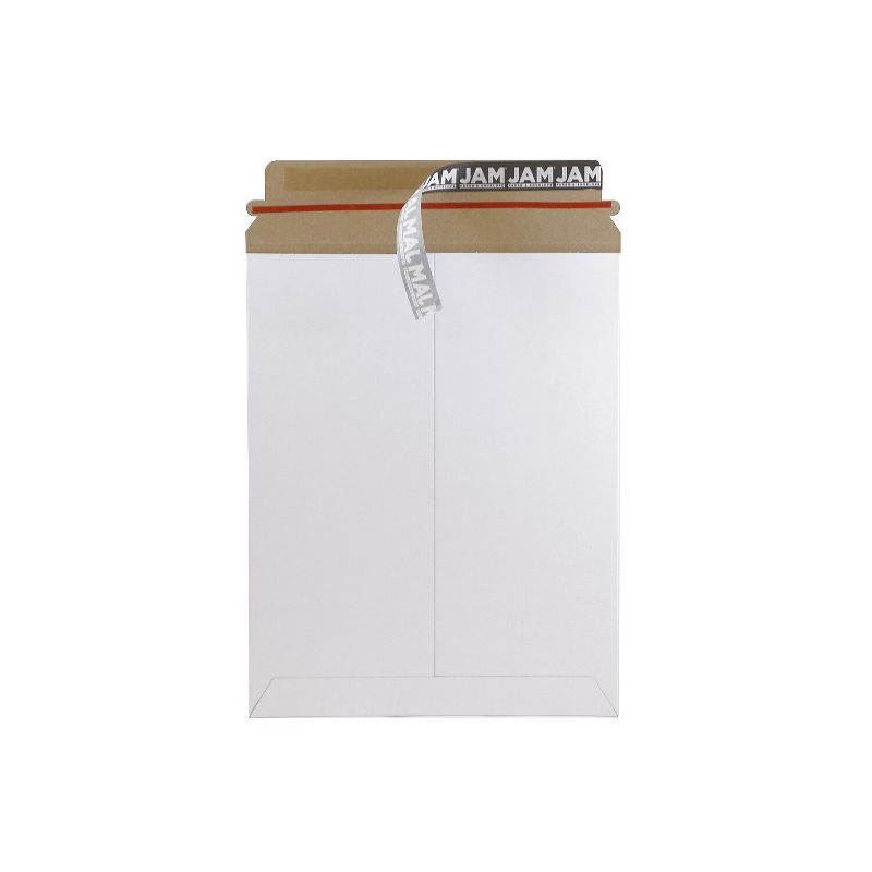 JAM Paper Stay-Flat Photo Mailer Stiff Envelopes w/Self-Adhesive Closure 9x11.5 2PSWB, 2 of 4