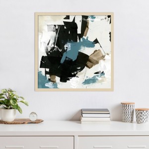 Amanti Art Scraped Teal I by June Erica Vess Framed Wall Art Print - 1 of 4
