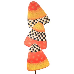46.0 Inch Elegant Candy Corn Stake Glittered Decorative Garden Stakes - 1 of 3