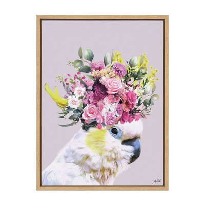 Kate & Laurel All Things Decor 18"x24" Sylvie Pretty Bird Metallic Wall Art by Inkheart Designs