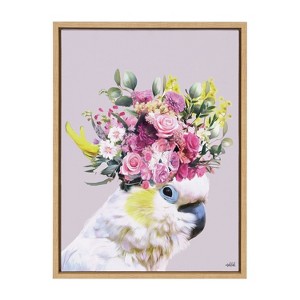 Kate & Laurel All Things Decor 18"x24" Sylvie Pretty Bird Metallic Wall Art by Inkheart Designs - 1 of 4
