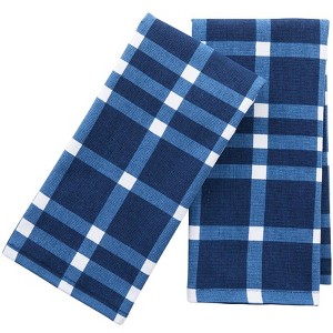 Modern Floral - Plaid Set of 2 Towels - 1 of 3