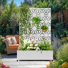TOAOTBNBO Metal Raised Garden Bed with Star Pattern, Outdoor Planter Box with Wheels, Modern Privacy Screen for Garden and Patio - 2 of 4