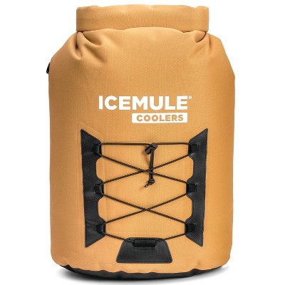 IceMule 1014-TB Pro Large Collapsible Portable Soft Sided Roll Top 23 Liter 18 Can Lightweight Insulated Waterproof Leak Proof Backpack Cooler Bag