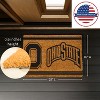 Evergreen Ohio State University Logo Turf Mat, Brown- 28 x 16 Inches Indoor Outdoor Doormat - 3 of 4