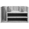 vidaXL Desk Organiser Grey Sonoma 17.5x9.4x9.8" Engineered Wood - 4 of 4