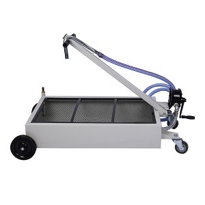 15 Gallon Low-Profile Oil Drain Pan, Oil Drain Tank With Hand Pump, Oil Drain Pan With 7ft Evacuation Hose, Waste Oil Change Pan - 1 of 4