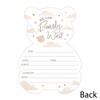 Big Dot of Happiness We Can Bearly Wait - Shaped Fill-In Invitations - Teddy Bear Baby Shower Invitation Cards with Envelopes - Set of 12 - 4 of 4