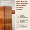 John Boos Medium Maple Wood End Grain Cutting Board for Kitchen - 3 of 4