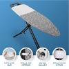 Bartnelli Cotton 51"x19" Ironing Board Cover, Scorch-Resistant, Park & Turbo Zone, Denim Gray - 4 of 4