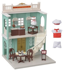 Calico Critters Town Series Delicious Restaurant, Fashion Dollhouse Playset with Furniture and Accessories - 1 of 4