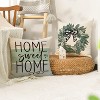 Fall Sweet Home Eucalyptus Lamb Ear Wreath Throw Pillow Covers, 18 x 18 Inch Bless Our Home Buffalo Plaid - 3 of 4