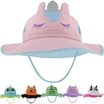 Addie & Tate Kid's Sun Hat for Boys and Girls with UV Protection, Toddlers and kids Ages 2-7 Years (Unicorn)
