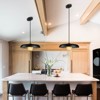 CityFurn 1-Light 15.7" Dome Black Industrial Pendant Light for Kitchen Island - 3 of 4