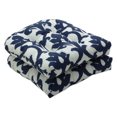 Outdoor Cushion & Pillow Collection - Blue/white Damask : Target