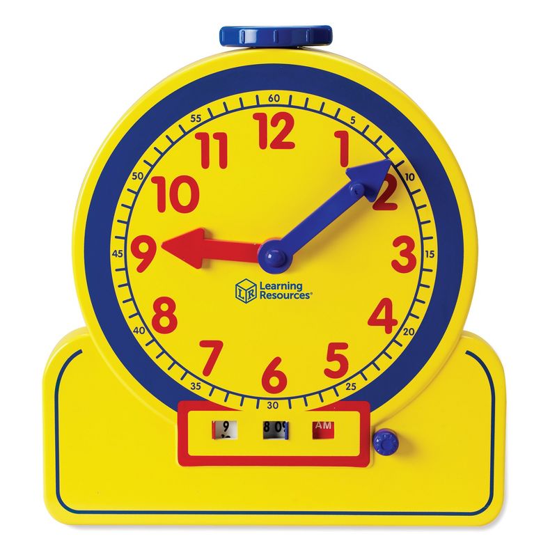 Learning Resources Primary Time Teacher 12-Hour Learning Clock, Teaching clocks for Kids, Ages 4+, 1 of 7