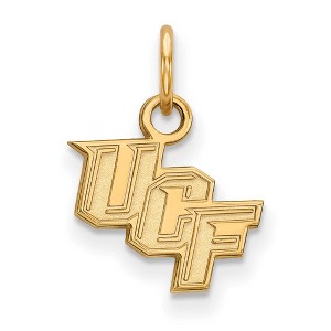 Black Bow Jewelry 14k Yellow Gold Central Florida Knights NCAA Extra Small Pendant - 1 of 3