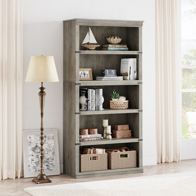 Trinity 5-shelf Bookcase, Bookshelves Floor Standing Display Storage ...