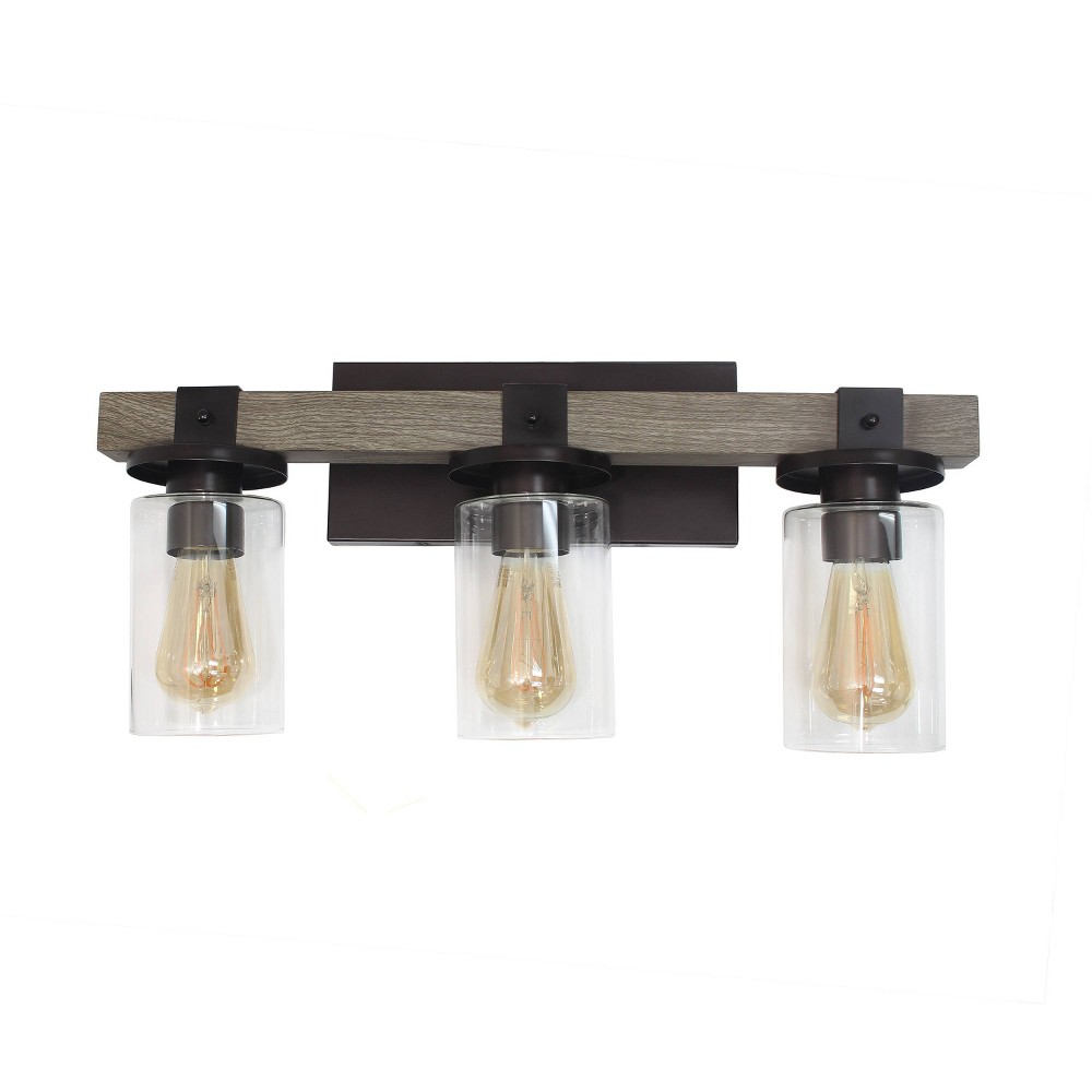 Photos - Chandelier / Lamp Industrial Rustic Lantern Restored Bath Vanity Ceiling Gray - Elegant Desi