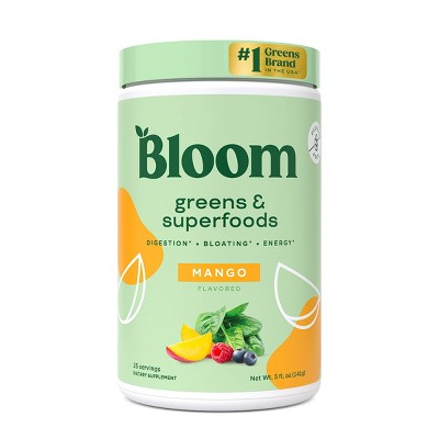 Bloom Nutrition Greens And Superfoods Powder - Mango - 4.8oz/25ct : Target