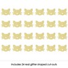 Big Dot of Happiness Gold Glitter Cat - No-Mess Real Gold Glitter Cut-Outs - Purr-FECT Kitty Cat Baby Shower or Birthday Party Confetti - Set of 24 - 2 of 4