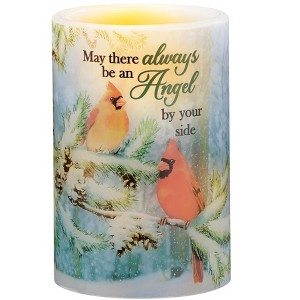 Collections Etc Angel By Your Side Cardinal LED Lighted Flameless Candle 4 X 4 X 6 - 1 of 2
