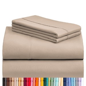 LuxClub 4-5 PC Silky Soft Cooling Deep Pocket Performance Sheet Set - 1 of 4