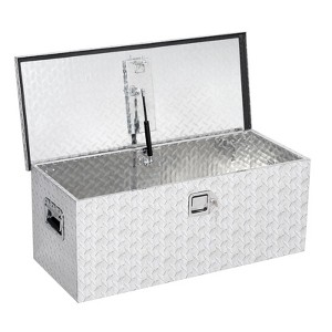 30 Inch Heavy Duty Aluminum Diamond Plate Tool Box Pick Up Truck Bed RV Trailer Toolbox - 1 of 4