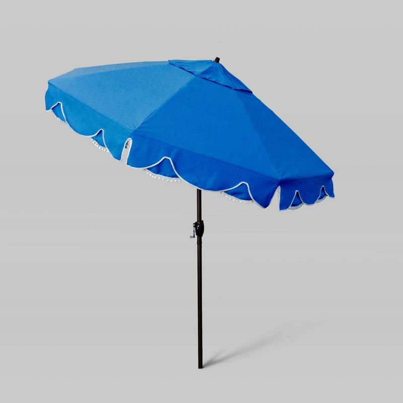 7.5' Sunbrella Coronado Base Market Patio Umbrella with Auto Tilt - Bronze Pole - California Umbrella, 3 of 5
