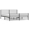 vidaXL Metal Bed Frame with Headboard&Footboard Black 72 in.x83.9 in. California King - 2 of 4