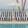 Cabana Striped Cotton Standard Size Towel/ Chaise Lounge Chair Cover Set by Blue Nile Mills - 2 of 4