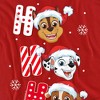 Men's Paw Patrol Chase Marshall Rubble Christmas Santa Hats T-Shirt - 2 of 4