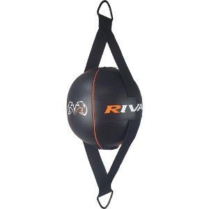 Rival Boxing 8" RDBL4 Double End Bag with Pump - Black/Orange - 1 of 1