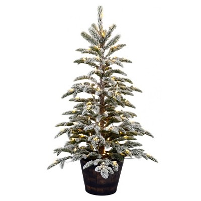 Vickerman 4' x 30" Clearwater Pine Artificial Christmas Tree, Warm White Dura-Lit® LED Lights