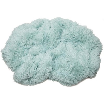 Turquoise Faux Fur Reversible Throw Blanket 50" x 65"
