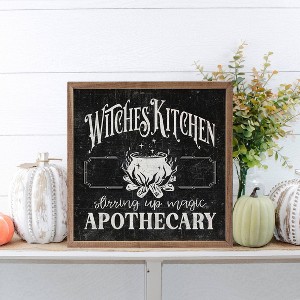 Kendrick Home Witches Kitchen Wall Art Black - 1 of 4
