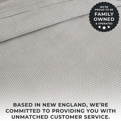 Full Light Grey Cotton Waffle Weave Bed Blanket