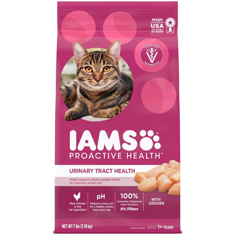 IAMS Proactive Health Urinary Tract Health with Chicken Adult Premium Dry Cat Food, 1 of 12