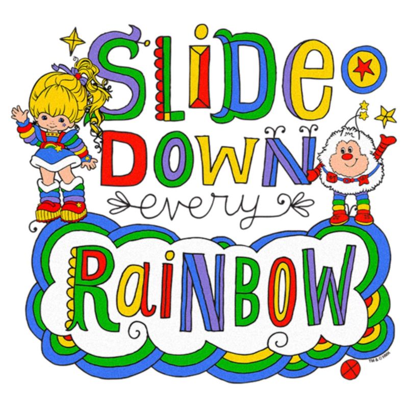 Women's Rainbow Brite Slide Down Every Rainbow T-Shirt, 2 of 5