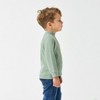 Little Plant Long Sleeve Slim Fit Mock Neck Top - Green - 3 of 4