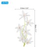 Unique Bargains Wrinkle Resistant Natural Look Home Decoration Artificial Orchid Flower - 2 of 4