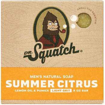 DR. SQUATCH Men's All Natural Bar Soap - Summer Citrus - 5oz