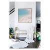 Ingrid Beddoes Beach Turquoise Blue Framed Wall Art Blue - society6 - 2 of 4