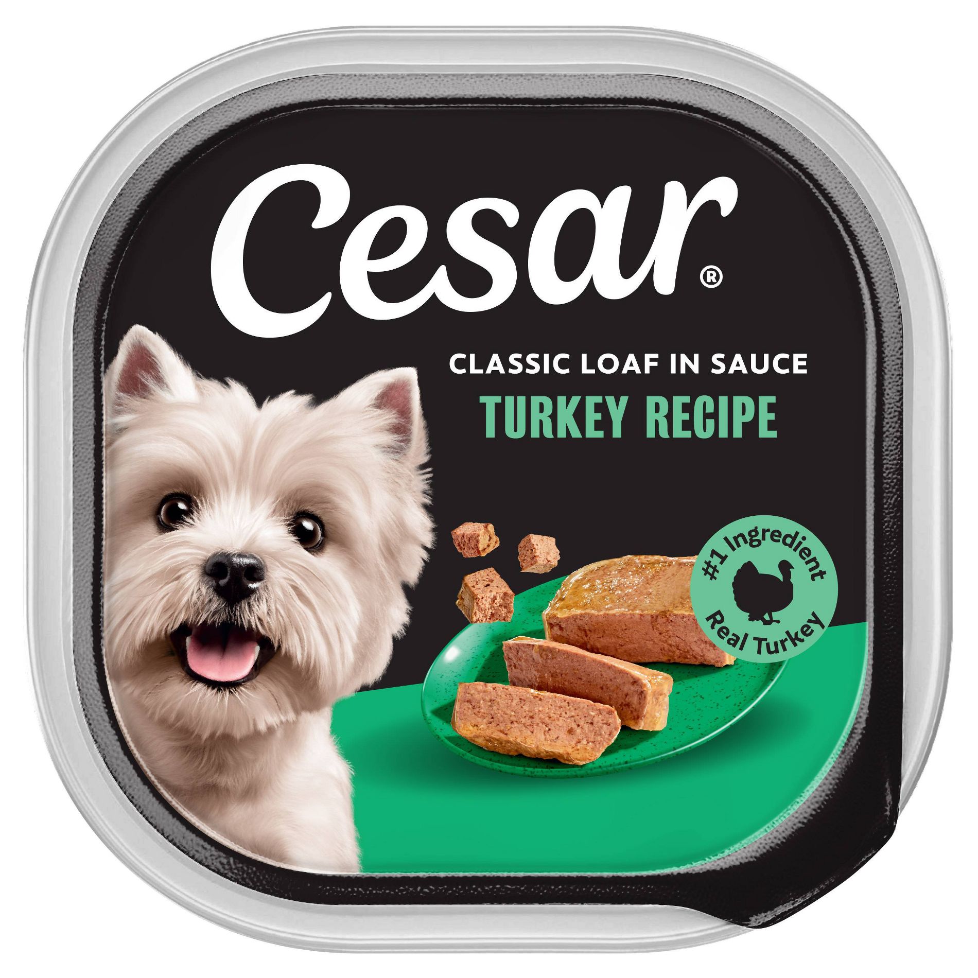 Cesar Classic Loaf in Sauce Turkey and Gravy Flavor Small Breed Wet Dog Food - 3.5oz