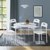 Dining Chairs Set of 4, Stackable Modern Kitchen Chairs, Plastic Dining Room Chair with Metal Legs - 3 of 4