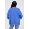 Women's Star Spangled Asymmetrical Long Sleeve Sweatshirt - FANTASTIC FAWN - 3 of 4