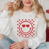 Simply Sage Market S.W.Smiley Smiley Face Hearts Sweatshirt - 2 of 4