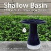 Sunnydaze Outdoor Weather-Resistant Garden Patio High-Fired Smooth Ceramic Hand-Painted Duo Tone Bird Bath - 4 of 4