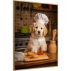 Amanti Art Golden Retriever Puppy Chef by Andreas Magnusson Framed Canvas Wall Art - 2 of 4