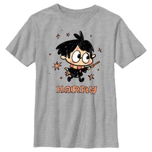 Boy's Harry Potter Starry Cartoon Harry T-Shirt - 1 of 4